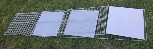 Klec pro králíky 182x52x52 cm rozložená